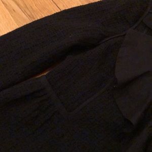 LOFT Jackets & Coats - Loft Black Blazer with Ruffle LOFT Jackets & Coats - Loft Black Blazer with Ruffle